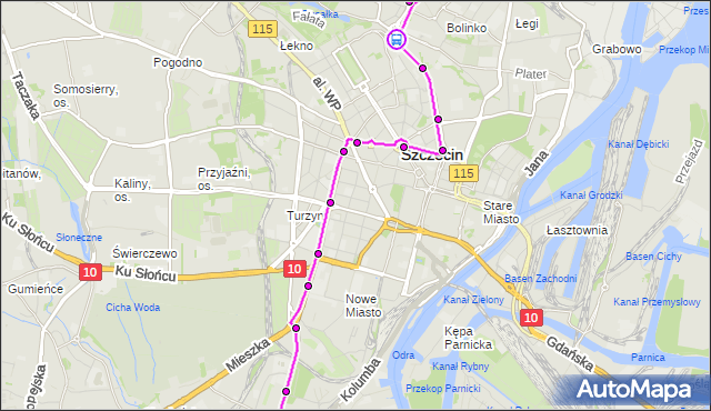 Rozkład jazdy tramwaju 12 na przystanku Kołłątaja 32. ZDiTM Szczecin na mapie Targeo