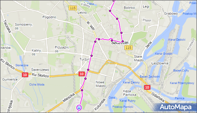 Rozkład jazdy tramwaju 12 na przystanku Starkiewicza 12. ZDiTM Szczecin na mapie Targeo