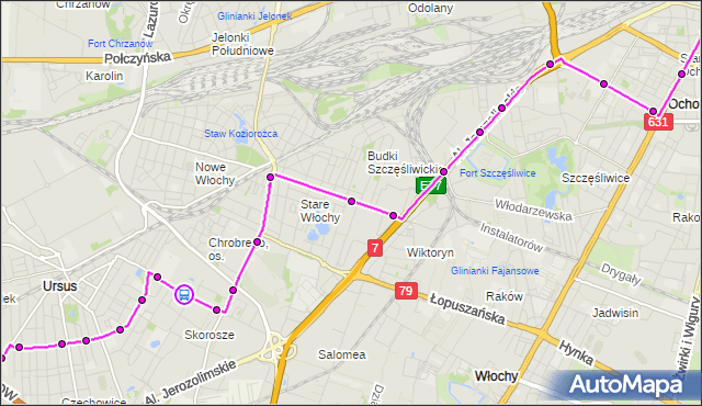 Rozkład jazdy autobusu 191 na przystanku Skoroszewska 02. ZTM Warszawa na mapie Targeo