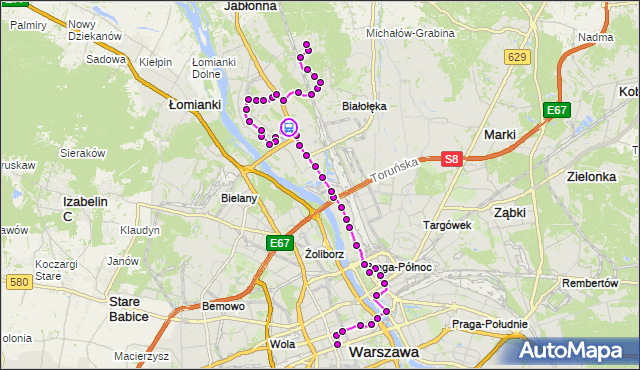 Rozkład jazdy autobusu N13 na przystanku Białołęka-Ratusz 03. ZTM Warszawa na mapie Targeo