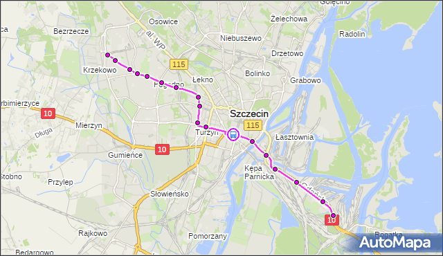 Rozkład jazdy tramwaju 7 na przystanku Brama Portowa 43. ZDiTM Szczecin na mapie Targeo