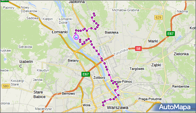 Rozkład jazdy autobusu N13 na przystanku Mehoffera 02. ZTM Warszawa na mapie Targeo