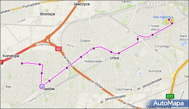 Rozkład jazdy autobusu 716 na przystanku Traugutta 01. ZTM Warszawa na mapie Targeo