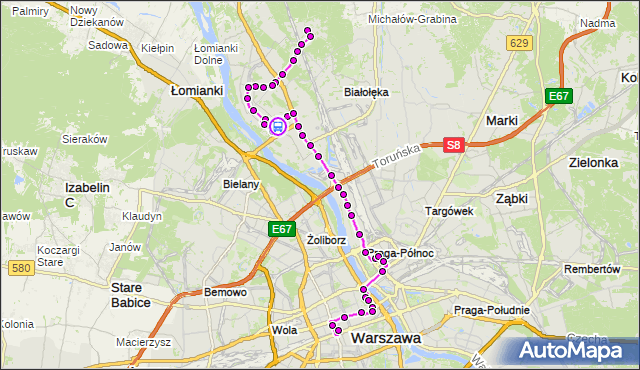 Rozkład jazdy autobusu N13 na przystanku Porajów 02. ZTM Warszawa na mapie Targeo