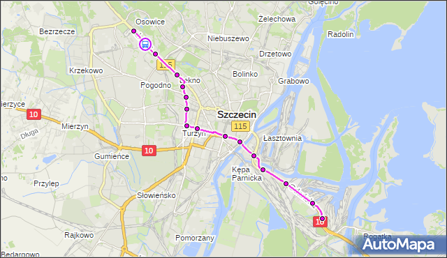 Rozkład jazdy tramwaju 7 na przystanku Unii Lubelskiej 12. ZDiTM Szczecin na mapie Targeo