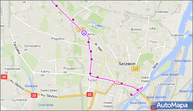 Rozkład jazdy tramwaju 8 na przystanku Bogumiły 12. ZDiTM Szczecin na mapie Targeo