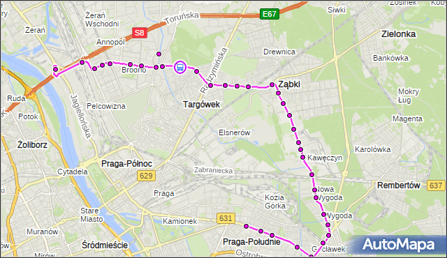 Rozkład jazdy autobusu 145 na przystanku Bohuszewiczówny 01. ZTM Warszawa na mapie Targeo