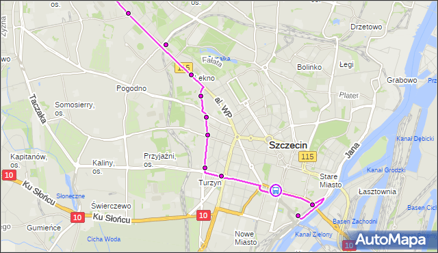 Rozkład jazdy tramwaju 8 na przystanku Brama Portowa 43. ZDiTM Szczecin na mapie Targeo