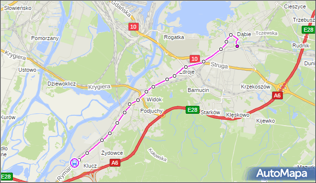 Rozkład jazdy autobusu 533 na przystanku Klucz 11. ZDiTM Szczecin na mapie Targeo