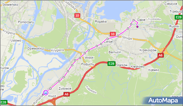 Rozkład jazdy autobusu 533 na przystanku Sucha 12. ZDiTM Szczecin na mapie Targeo