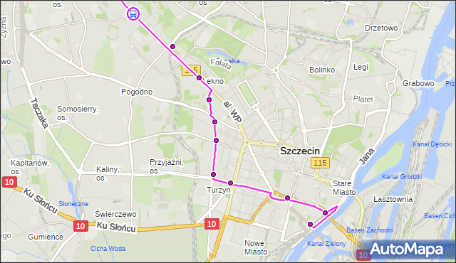 Rozkład jazdy tramwaju 8 na przystanku Unii Lubelskiej 11. ZDiTM Szczecin na mapie Targeo