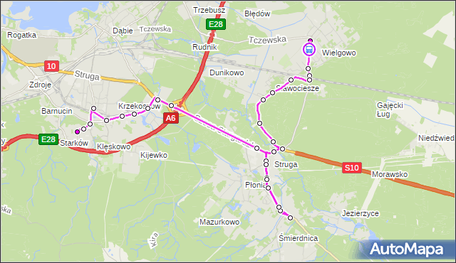 Rozkład jazdy autobusu 534 na przystanku Bałtycka 11. ZDiTM Szczecin na mapie Targeo