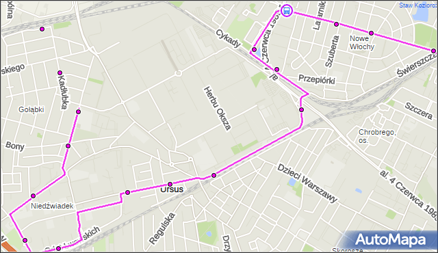 Rozkład jazdy autobusu 194 na przystanku Nowe Włochy 03. ZTM Warszawa na mapie Targeo
