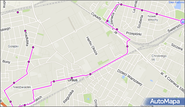 Rozkład jazdy autobusu 194 na przystanku PKP Włochy 05. ZTM Warszawa na mapie Targeo