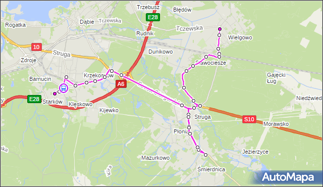 Rozkład jazdy autobusu 534 na przystanku Rondo Reagana nż 31. ZDiTM Szczecin na mapie Targeo