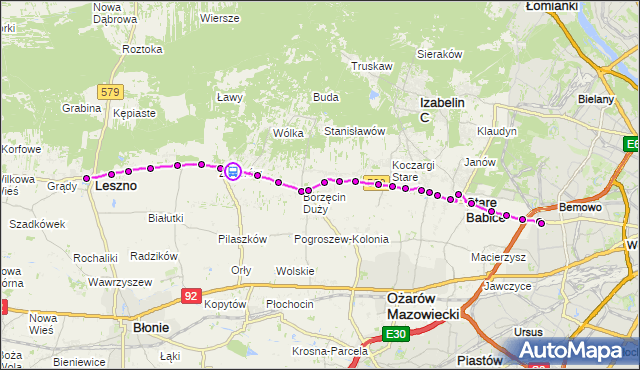 Rozkład jazdy autobusu 719 na przystanku Wiosenna 02. ZTM Warszawa na mapie Targeo