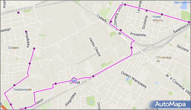 Rozkład jazdy autobusu 194 na przystanku Wojciechowskiego 01. ZTM Warszawa na mapie Targeo