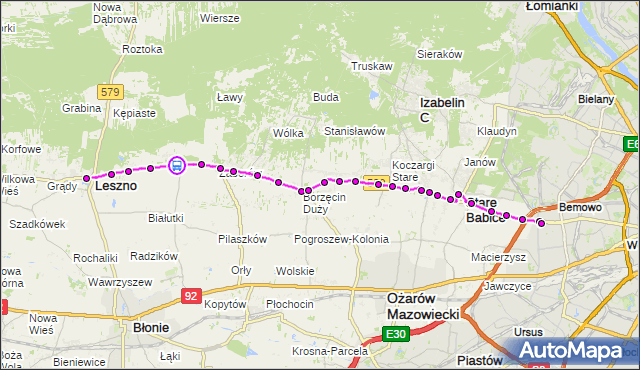 Rozkład jazdy autobusu 719 na przystanku Zaborówek-Osiedle 02. ZTM Warszawa na mapie Targeo