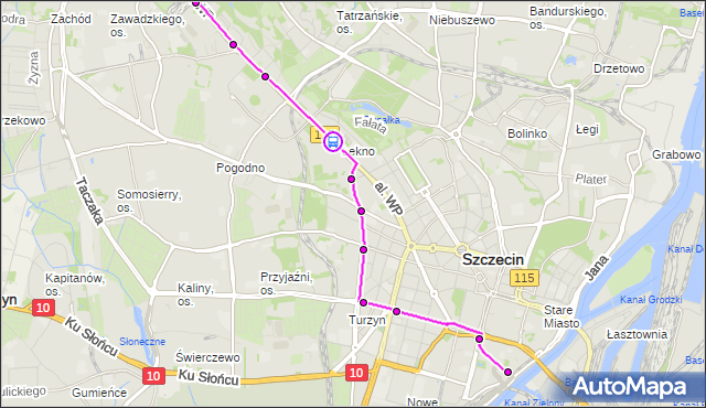 Rozkład jazdy tramwaju 8 na przystanku Bogumiły 13. ZDiTM Szczecin na mapie Targeo