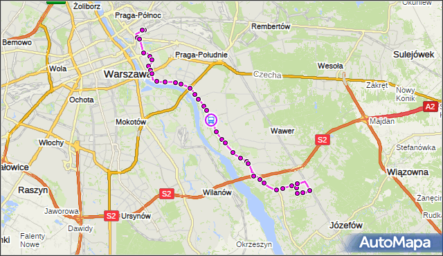 Rozkład jazdy autobusu 146 na przystanku Bronowska 01. ZTM Warszawa na mapie Targeo