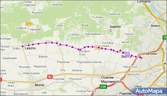 Rozkład jazdy autobusu 719 na przystanku Lubiczów 02. ZTM Warszawa na mapie Targeo