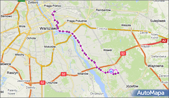 Rozkład jazdy autobusu 146 na przystanku MERA-PNEFAL 02. ZTM Warszawa na mapie Targeo