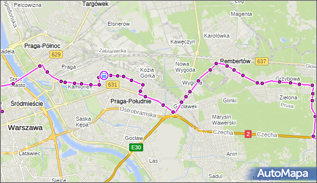 Rozkład jazdy autobusu N21 na przystanku RKS Orzeł 01. ZTM Warszawa na mapie Targeo