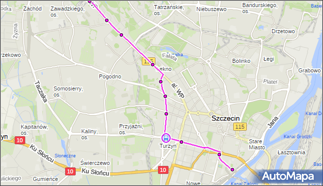 Rozkład jazdy tramwaju 8 na przystanku Turzyn 21. ZDiTM Szczecin na mapie Targeo