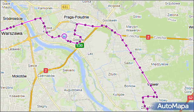 Rozkład jazdy autobusu N22 na przystanku Abrahama 02. ZTM Warszawa na mapie Targeo