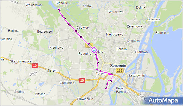 Rozkład jazdy tramwaju 9 na przystanku Bogumiły 12. ZDiTM Szczecin na mapie Targeo