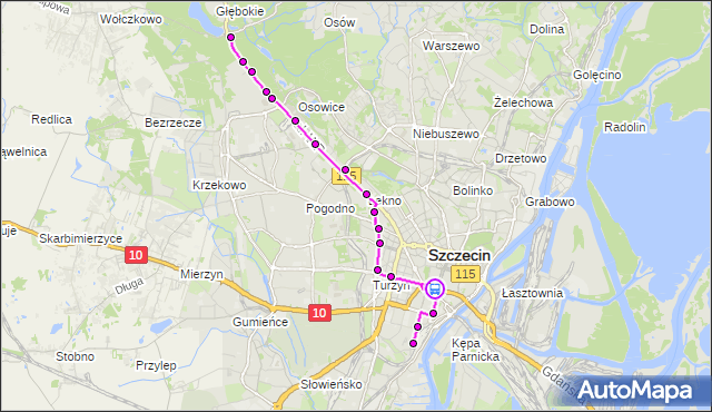 Rozkład jazdy tramwaju 9 na przystanku Brama Portowa 42. ZDiTM Szczecin na mapie Targeo