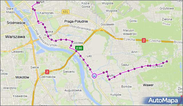 Rozkład jazdy autobusu 147 na przystanku Bronowska 04. ZTM Warszawa na mapie Targeo