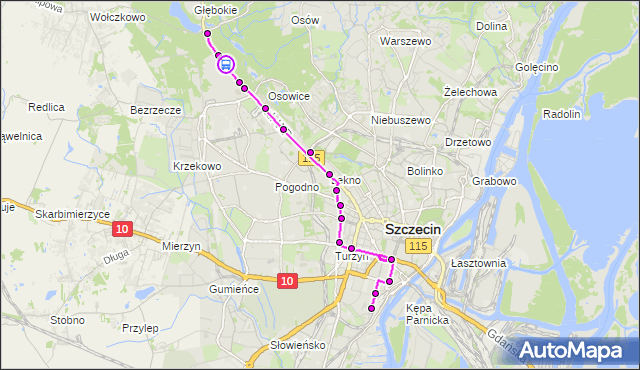 Rozkład jazdy tramwaju 9 na przystanku Goplana nż 13. ZDiTM Szczecin na mapie Targeo