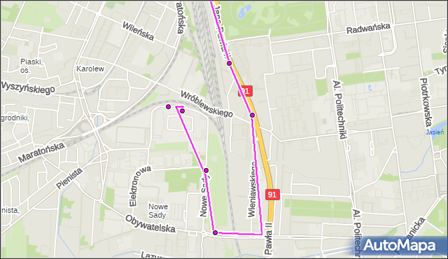Rozkład jazdy autobusu 52 na przystanku Obywatelska - Jana Pawła II. MPKLodz na mapie Targeo