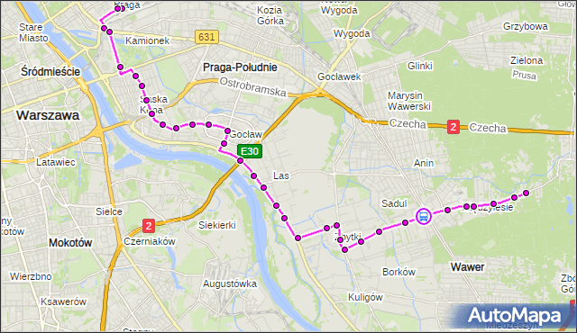 Rozkład jazdy autobusu 147 na przystanku PKP Międzylesie 04. ZTM Warszawa na mapie Targeo