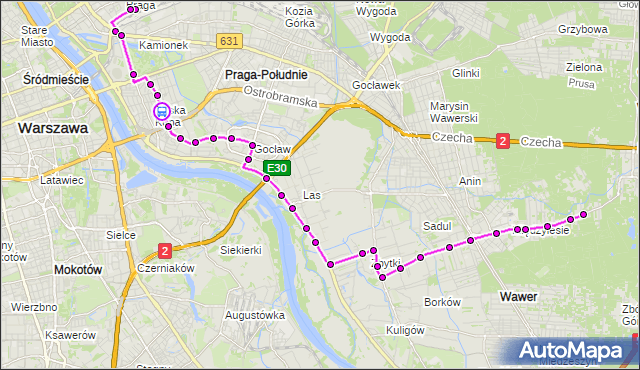 Rozkład jazdy autobusu 147 na przystanku Stacja Krwiodawstwa 01. ZTM Warszawa na mapie Targeo