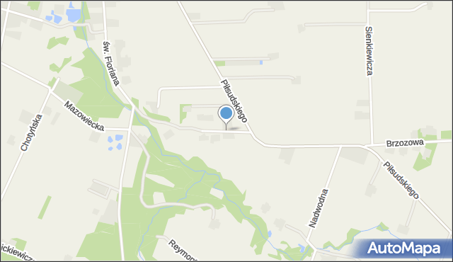 Górzno powiat garwoliński, 11 Listopada, mapa Górzno powiat garwoliński