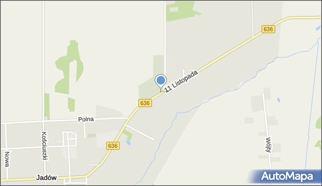 Jadów, 11 Listopada, mapa Jadów