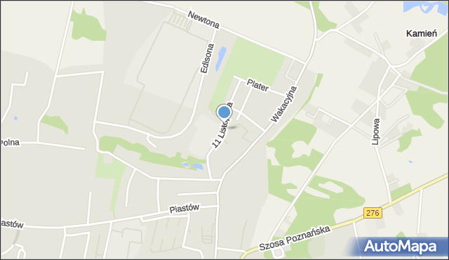 Krosno Odrzańskie, 11 Listopada, mapa Krosno Odrzańskie