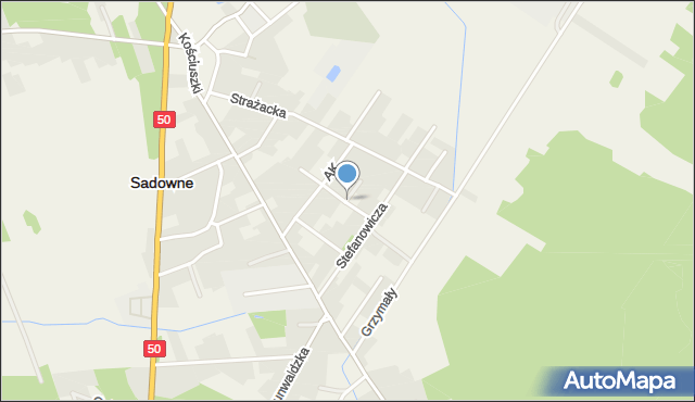 Sadowne, 11 Listopada, mapa Sadowne