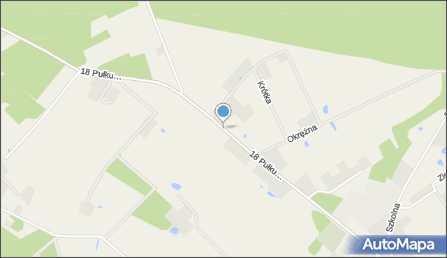 Nowa Cerkiew gmina Chojnice, 18 Pułku Ułanów Pomorskich, mapa Nowa Cerkiew gmina Chojnice
