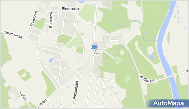 Biedrusko, 1 Maja, mapa Biedrusko