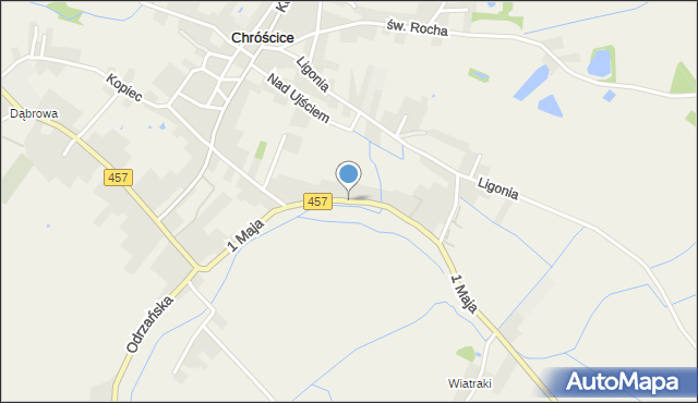 Chróścice, 1 Maja, mapa Chróścice