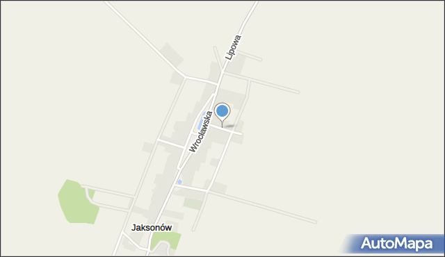 Jaksonów, 1 Maja, mapa Jaksonów