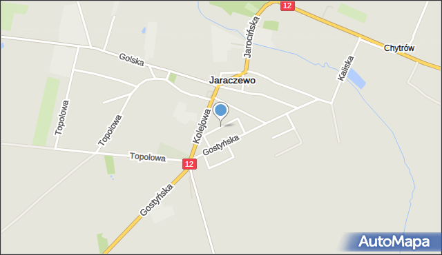 Jaraczewo powiat jarociński, 1 Maja, mapa Jaraczewo powiat jarociński