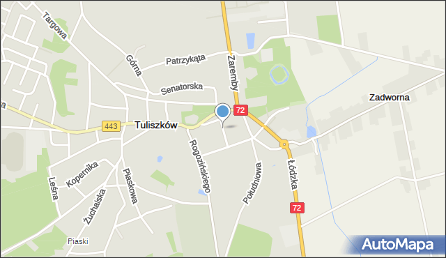 Tuliszków, 1 Maja, mapa Tuliszków