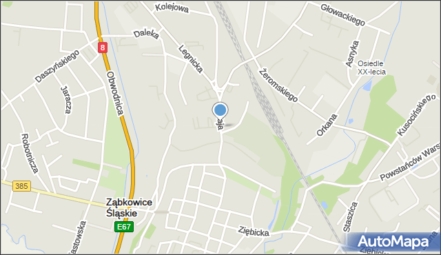 Ząbkowice Śląskie, 1 Maja, mapa Ząbkowice Śląskie