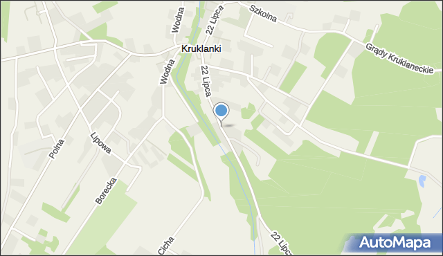 Kruklanki, 22 Lipca, mapa Kruklanki