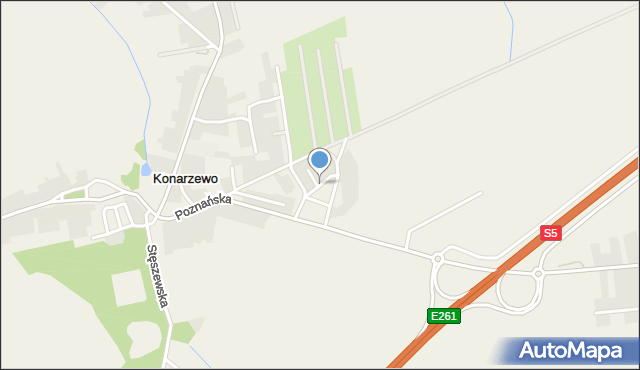 Konarzewo gmina Dopiewo, 25-lecia, mapa Konarzewo gmina Dopiewo