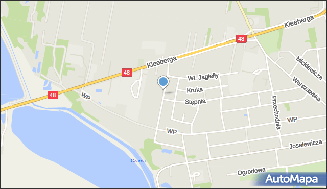Kock powiat lubartowski, 27 Wołyńskiej Dywizji Piechoty Armii Krajowej, mapa Kock powiat lubartowski